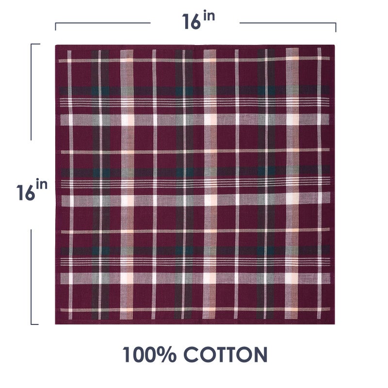 Selected Hanky 100% Cotton Men's Handkerchief 6 Piece Gift Set - Image 3